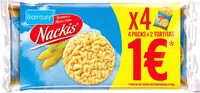Mängden socker i Nackis tortitas de maíz packs