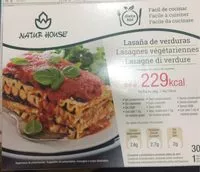 Mängden socker i Lasagnes végétariennes