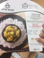 Mängden socker i Poulet au curry coco et riz