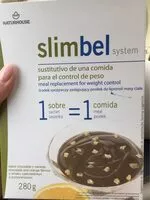 Mängden socker i Slimbel, sustitutivo de una comida sabor a naranja y chocolate