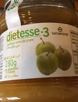 Mängden socker i Confiture de prune