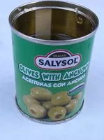 Mängden socker i Olives with anchovy