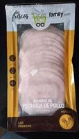 Mängden socker i Fiambre de pechuga de pollo
