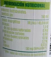 Mängden socker i Leche fresca semidesnatada pasteurizada