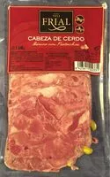 Mängden socker i Cabeza de cerdo Ibérico con pistachos