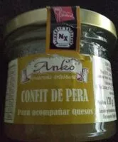 Mängden socker i CONFIT DE PERA ANKO