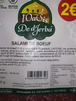 Mängden socker i Salami de boeuf