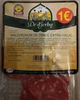 Mängden socker i Salchichon de dinde extra halal