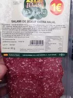 Mängden socker i Salami de boeuf extra halal