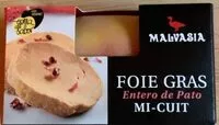 Mängden socker i Foie gras entero de pato