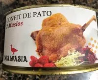 Mängden socker i Confit de pato