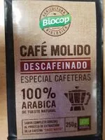 Mängden socker i Café molido descafeinado