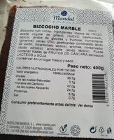 Mängden socker i BIZCOCHO MARBLE