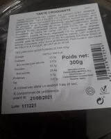 Mängden socker i Tarte croquante