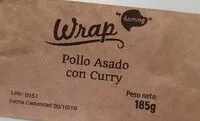 Mängden socker i Wrap pollo asado con curry