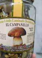 Mängden socker i Boletus edulis laminado deshidratado