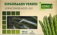 Mängden socker i Espárragos verdes El Campanillo