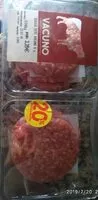 Mängden socker i Burger mear vacuno 6u