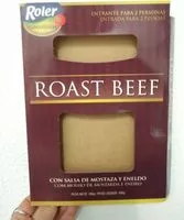 Mängden socker i Roast beef con salsa de mostaza y eneldo