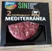 Mängden socker i 2 hamburguesas vacuno MEDITERRÁNEA