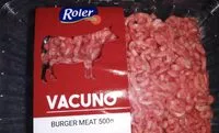 Mängden socker i Burger meat vacuno