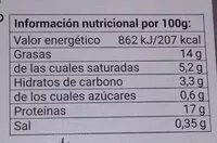 Mängden socker i Carne picada mixta