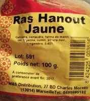 Mängden socker i Ras Hanout jaune