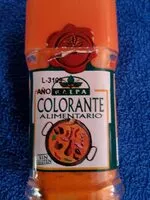 Mängden socker i Colorante alimentario