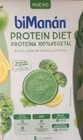 Mängden socker i Bimanan Protein Diet Batido Verde De Frutas Y Verduras, 5sobresx30g
