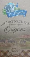 Mängden socker i Yogurt natural Orígens