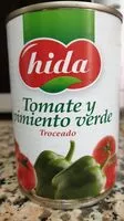 Mängden socker i Tomate y pimiento verde 400 gr.