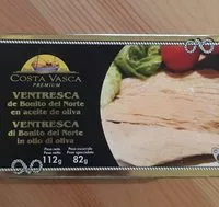 Mängden socker i Ventresca de bonito del norte en aceite de olivia