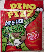 Mängden socker i Dino Fizz dip & lick