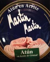 Mängden socker i Atun en aceite de girasol martin martin