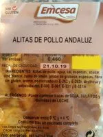 Mängden socker i Alitas de pollo andaluz