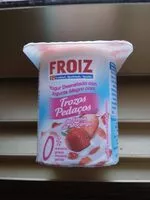 Mängden socker i Yogur desnatado trozos fresa