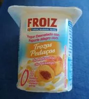 Mängden socker i Yogur desnatado con trozos de melocotón