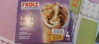 Mängden socker i Conos de chocolate y sabor a vainilla