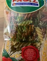 Mängden socker i Espirales con vegetales