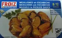 Mängden socker i Mejillones en escabeche de las rías gallegas