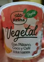 Mängden socker i Postre vegetal con plátano, coco y café