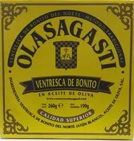 Mängden socker i Ventresca de bonito en aceite de oliva Olasagasti