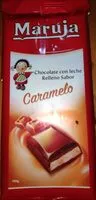 Mängden socker i Chocolate con leche relleno sabor caramelo