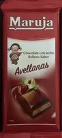 Mängden socker i Chocolate con leche relleno sabor avellanas
