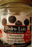 Mängden socker i mermelada de arándanos con sirope de agave