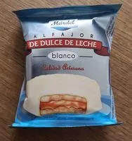 Mängden socker i Alfajor de dulce de leche blanco