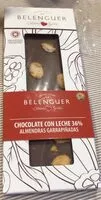 Mängden socker i Chocolate con leche y almendras garrapiñadas