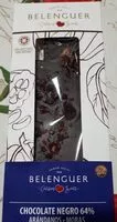 Mängden socker i Chocolate negro con arándanos y moras
