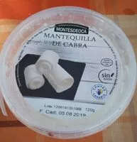 Mängden socker i Mantequilla de cabra