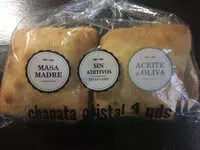 Mängden socker i Chapata cristal 4 uds